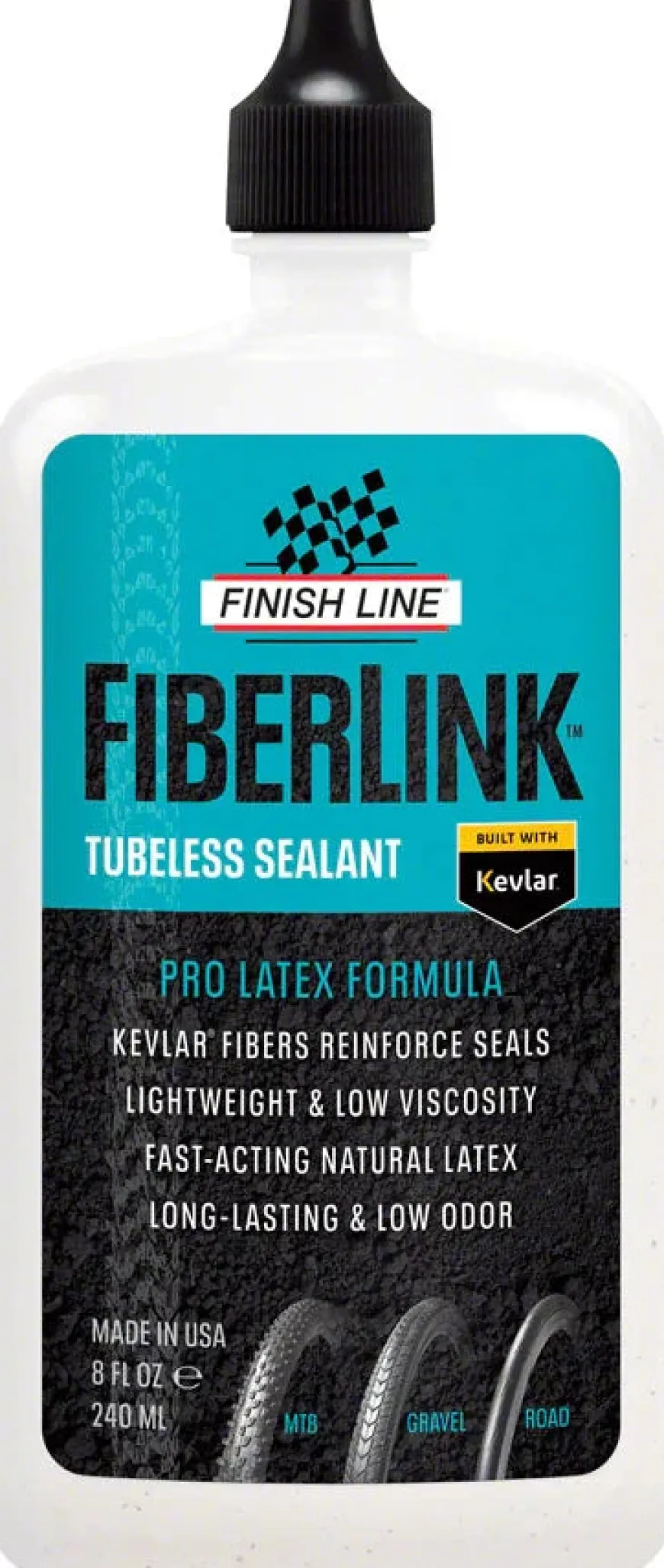 Finish Line FiberLink Tubeless Tire Sealant - 8oz, Drip
