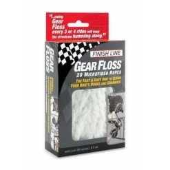 Finish Line Gear Floss Microfiber Bike Cleaning Rope - 20 Pack