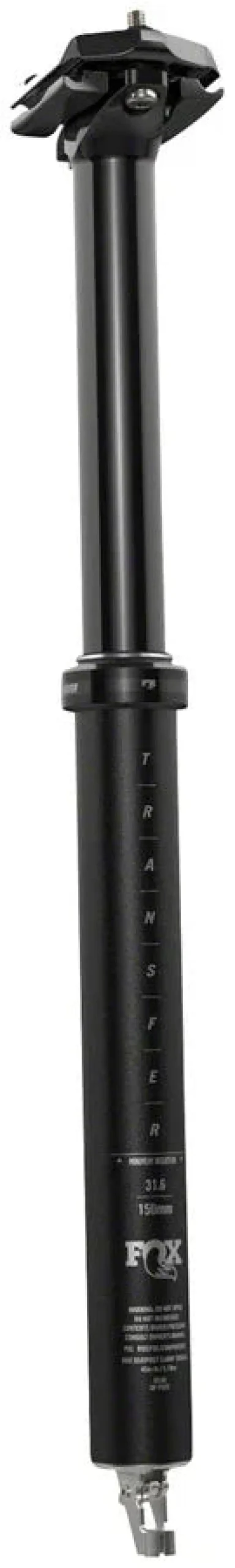 Fox Shox FOX Transfer Performance Elite Dropper Seatpost - 34.9 mm 180 mm Internal Routing Anodized BLK