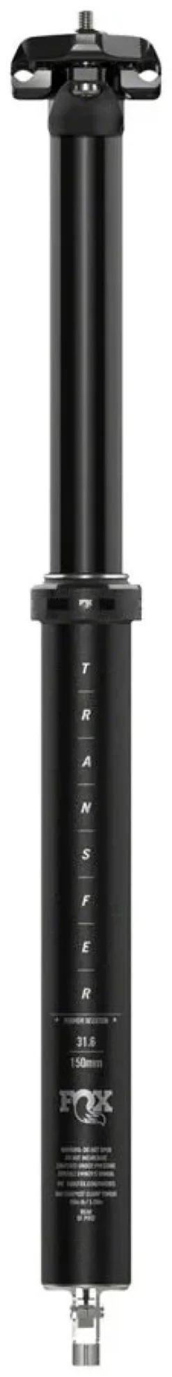 Fox Shox FOX Transfer Performance Elite Dropper Seatpost - 34.9 mm 120 mm Internal Routing Anodized BLK