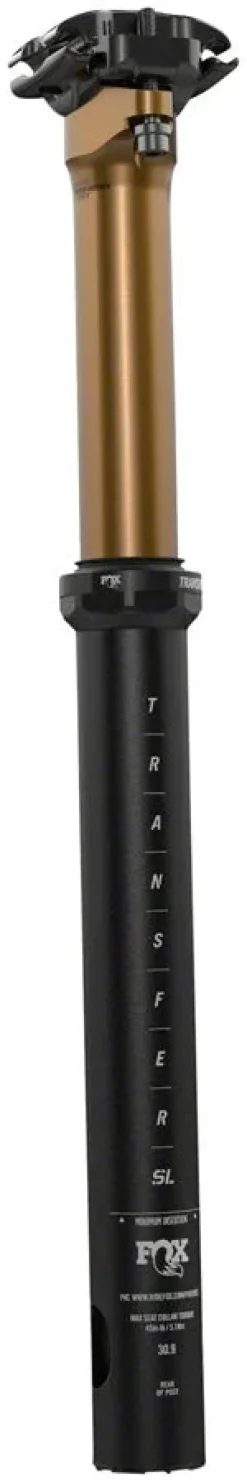 Fox Shox FOX Transfer SL Factory Dropper Seatpost - 30.9 75 mm Internal Routing Kashima Coat Upper