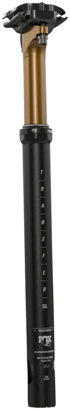 Fox Shox FOX Transfer SL Factory Dropper Seatpost - 27.2 50 mm Internal Routing Kashima Coat Upper