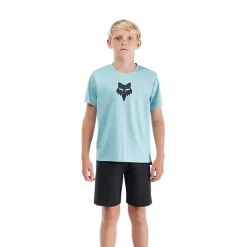 Fox Youth Ranger Fox Head Jersey - Vintage Wash Blue