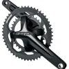 FSA Omega AGX Crankset - 175mm 10/11-Speed 30/46T 120/90mm BCD 386 EVO Spindle Interface BLK