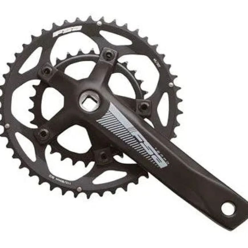FSA Tempo Crankset - 175mm 10/11-Speed 46/30t JIS Spindle Interface BLK
