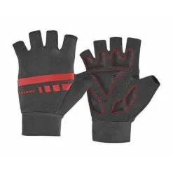 Giant Podium Gel Fingerless Bike Gloves - Red