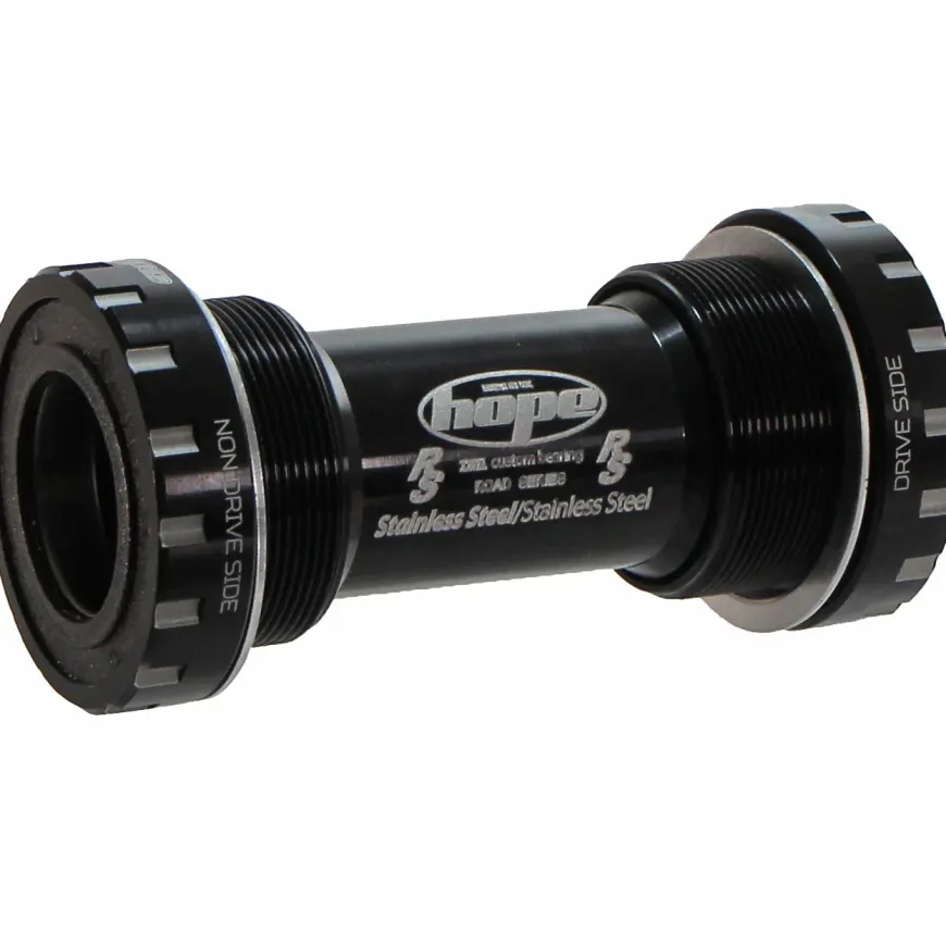 Hope BSA Threaded Bottom Bracket - 68mm Road For 24mm Spindle Stainless BLK