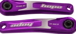 Hope Ebike Crank Arm Set - 165mm ISIS Standard Offset Purple