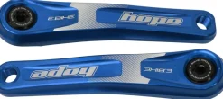 Hope Ebike Crank Arm Set - 165mm ISIS Standard Offset Blue