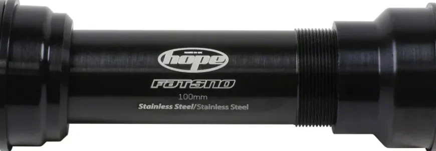 Hope PressFit 41 Bottom Bracket - 121mm Fat Bike For 24mm Spindle Stainless BLK