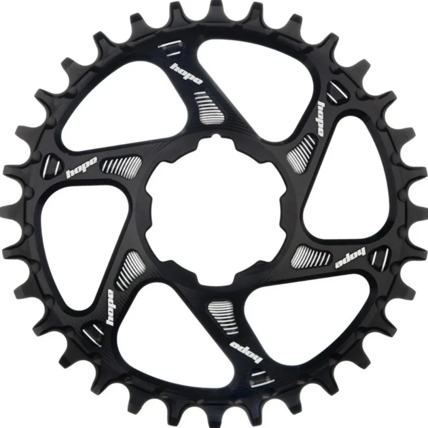 Hope Spiderless Retainer Chainring - 30t Boost Direct Mount R22 Black