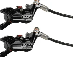 Hope Tech 3 E4 Duo Disc Brake Lever - Left Hand Front Rear Hydraulic Post Mount BLK