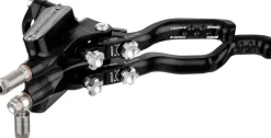 Hope Tech 3 E4 Duo Disc Brake Lever - Left Hand Front Rear Hydraulic Post Mount BLK