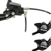 Hope Tech 3 X2 Duo Disc Brake Lever - Right Hand Front Rear Hydraulic Post Mount BLK