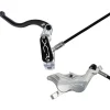 Hope XCR Pro E4 Disc Brake and Lever Set - Rear Hydraulic Post Mount Silver