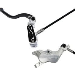 Hope XCR Pro E4 Disc Brake and Lever Set - Front Hydraulic Post Mount Silver
