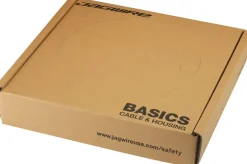 Jagwire Basics Derailleur Housing - 4mm 200M Shop Box with End Caps Black