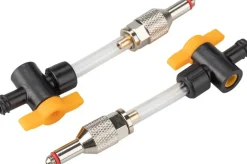 Jagwire Elite Mineral Oil Bleed Kit Universal Adapters 1/4-Turn Valves Pair