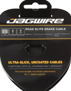 Jagwire Elite Ultra-Slick Brake Cable 1.5x2000mm Polished Slick Stainless SRAM/Shimano Road