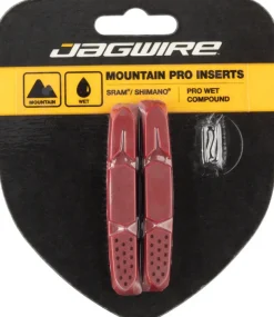Jagwire Mountain Pro Brake Pad Replacement Insert for Wet Conditions Red