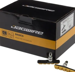 Jagwire Mountain Sport Brake Pads Threaded Post Box of 25 Pair Yellow