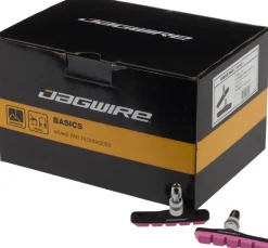 Jagwire Mountain Sport Brake Pads Threaded Post Box of 25 Pair Pink