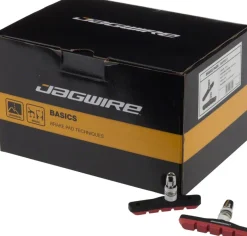 Jagwire Mountain Sport Brake Pads Threaded Post Box of 25 Pair Red