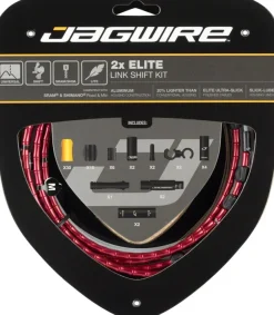 Jagwire 2x Elite Link Shift Cable Kit SRAM/Shimano Polished Ultra-Slick Cables