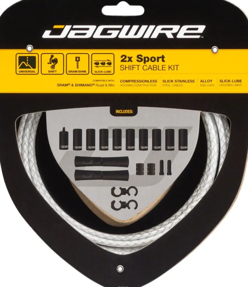 Jagwire 2x Sport Shift Cable Kit SRAM/Shimano