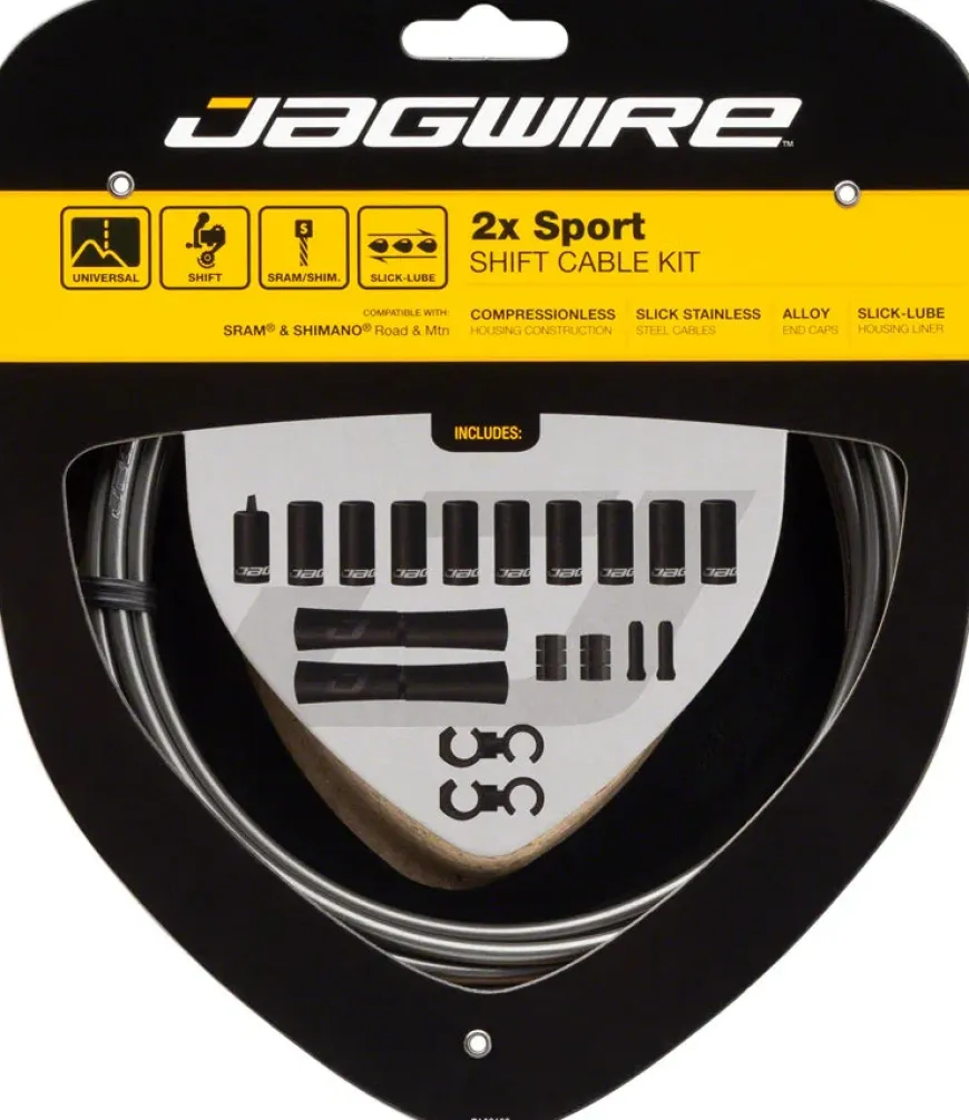 Jagwire 2x Sport Shift Cable Kit SRAM/Shimano