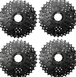 KMC REACT Cassette - 8-Speed 11-32t HG Driver Compatible Black 4 pk.