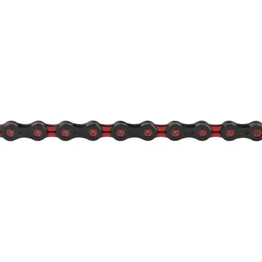 KMC X11SL Super Light Chain - 11-Speed, 116 Links, Black/Red
