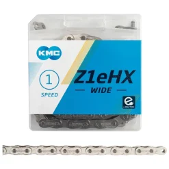 KMC Z1eHX Wide Chain - Single Speed 1/2" x 1/8" 112 Links Silver