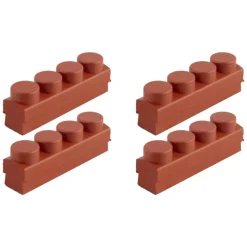 Kool Stop Mafac 4 Dot Pad Inserts 46mm All Weather Salmon