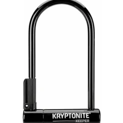 Kryptonite Keeper Bike U-Lock - 4 x 8", Keyed, Black, Includes bracket