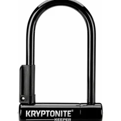 Kryptonite Keeper Bike U-Lock - 3.25 x 6", Keyed, Black, Includes bracket