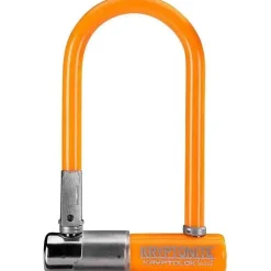 Kryptonite Krypto Series 2 Mini-7 Bike U-Lock - 3.25 x 7", Keyed, Orange, Includes bracket