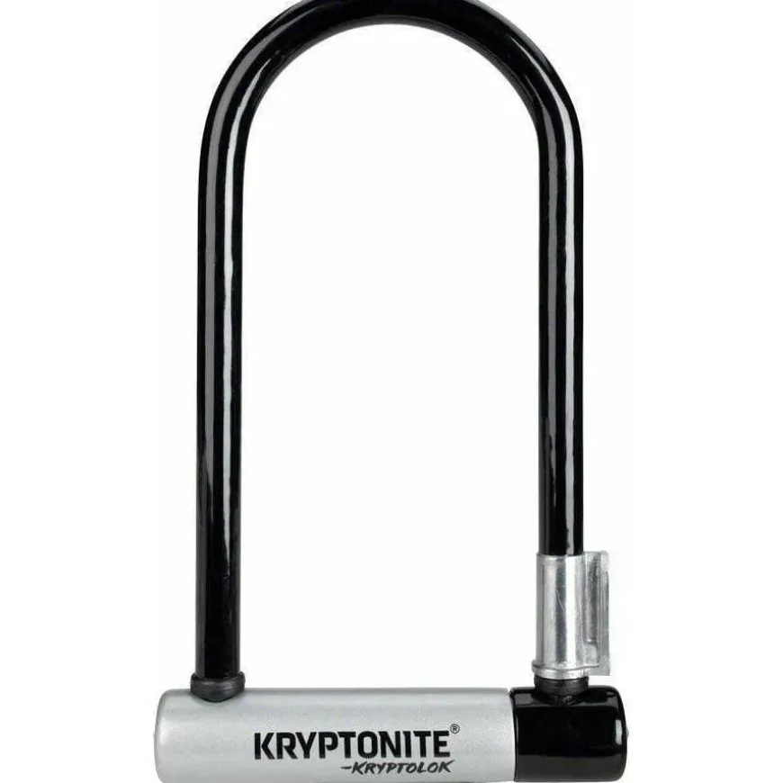Kryptonite KryptoLok U-Lock - 4 x 9", Keyed, Black, Includes bracket