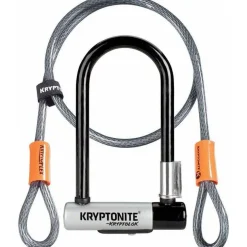 Kryptonite KryptoLok U-Lock - 3.25 x 7", Keyed, Includes 4' cable and bracket
