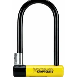 Kryptonite New York U-Lock - 4 x 8", Keyed, Black, Includes bracket