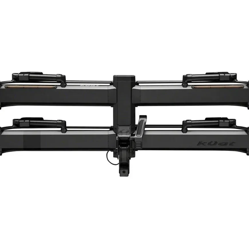 Kuat Piston Pro X Hitch Bike Rack - 2-Bike 2" Receiver LED Lights 4-Pin Plug Kashima Coat Galaxy Gray