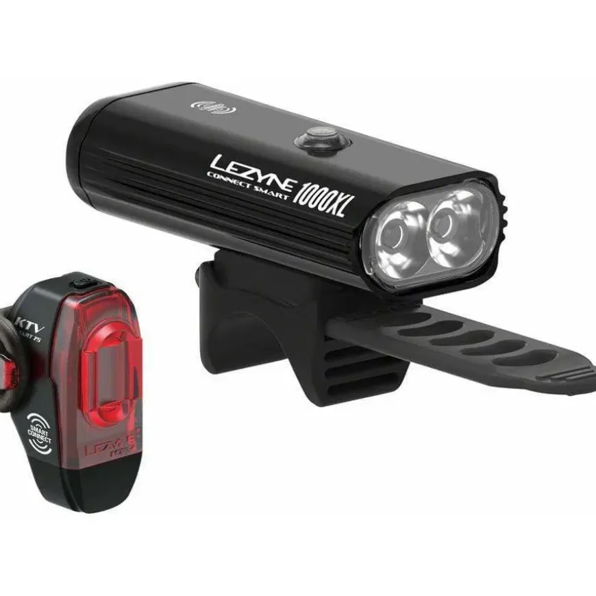 Lezyne Connect Smart 1000XL Headlight and KTV Pro Smart Taillight Set