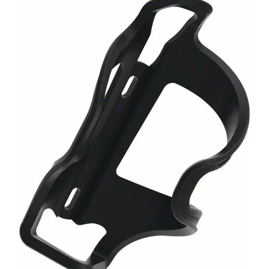 Lezyne Flow Bike Water Bottle Cage SideLoader Left Entry, Enhanced Graphics, Black