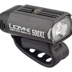 Lezyne Hecto Drive 500XL Front Bike Light: Gloss Black