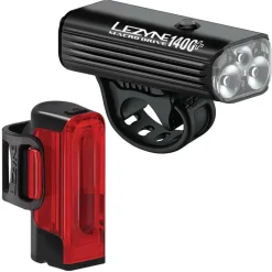 Lezyne Macro Drive 1400+ / Strip Drive Pro 400+ Light Pair