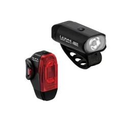 Lezyne Mini Drive 400XL/KTV Drive Pro+ Headlight/Taillight Set - Black
