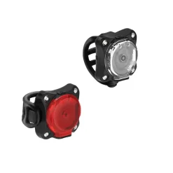 Lezyne Zecto Drive 250+/Zecto Drive 200+ Headlight/Taillight Set - Black