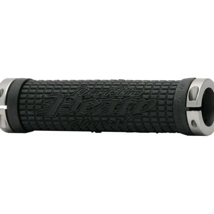 Lizard Skins Peaty Bike Handlebar Grips - Black, Lock-On