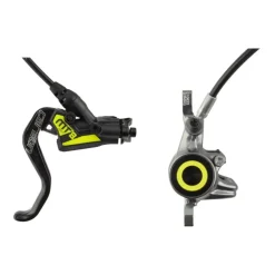 Magura MT8 SL Disc Brake Lever - Front Rear Hydraulic Post Mount Gray/YLW
