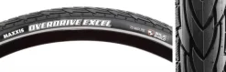 Maxxis Overdrive Excel Tire 700x40C Wire Clincher Single SilkShield Reflective 60TPI Black